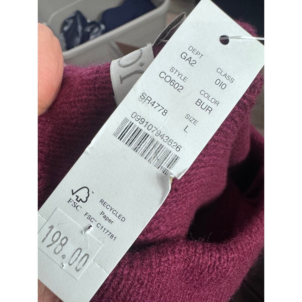 J.Crew Milano-Stitch Cinched-Waist Cardigan with Embellished Buttons Size L NWT - Picture 10 of 11